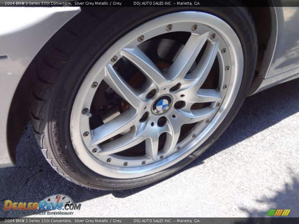 2004 BMW 3 Series 330i Convertible Silver Grey Metallic / Grey Photo #19