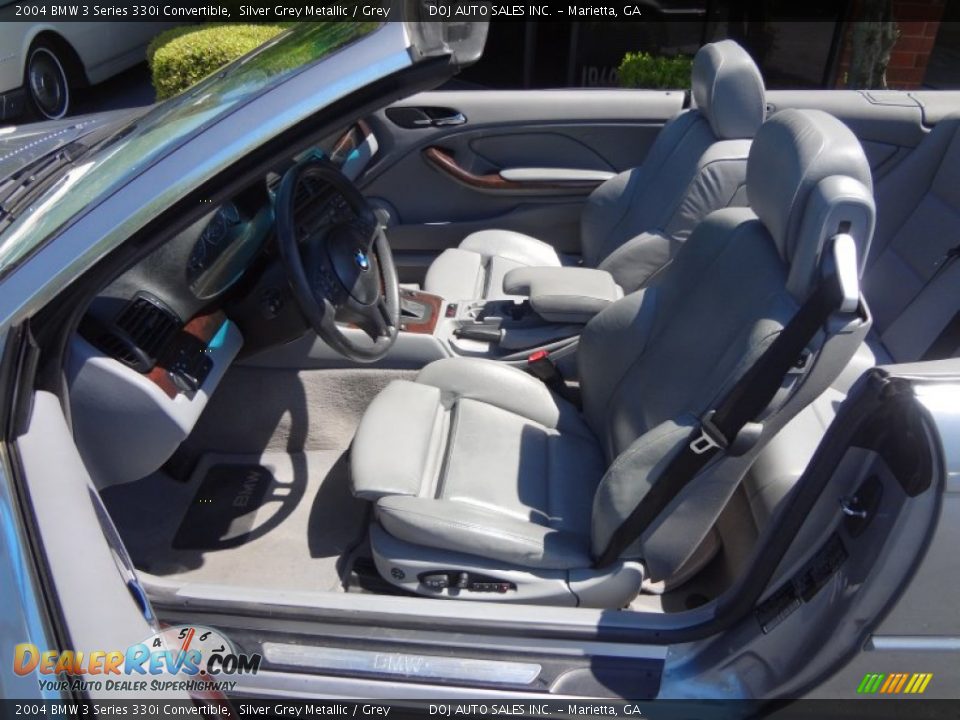 2004 BMW 3 Series 330i Convertible Silver Grey Metallic / Grey Photo #21