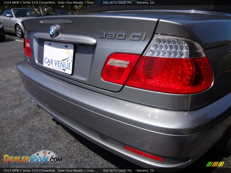2004 BMW 3 Series 330i Convertible Silver Grey Metallic / Grey Photo #23