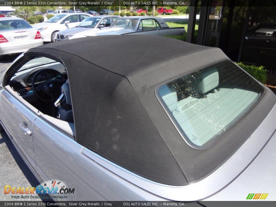 2004 BMW 3 Series 330i Convertible Silver Grey Metallic / Grey Photo #25