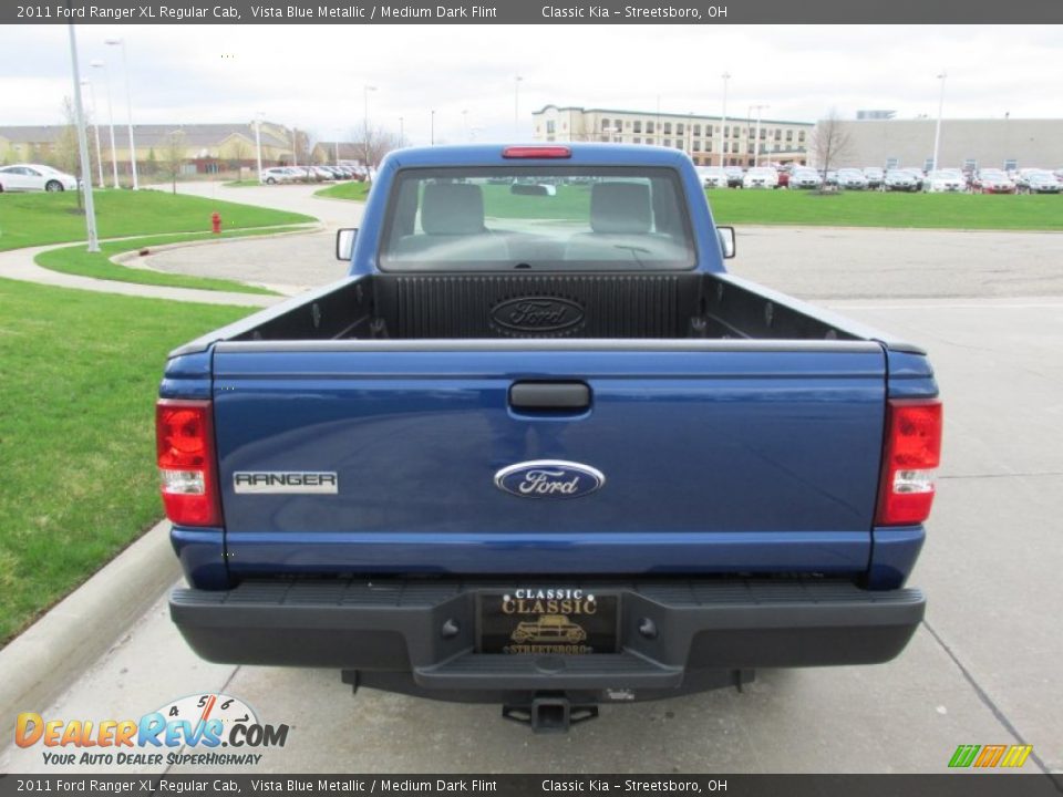 2011 Ford Ranger XL Regular Cab Vista Blue Metallic / Medium Dark Flint Photo #4