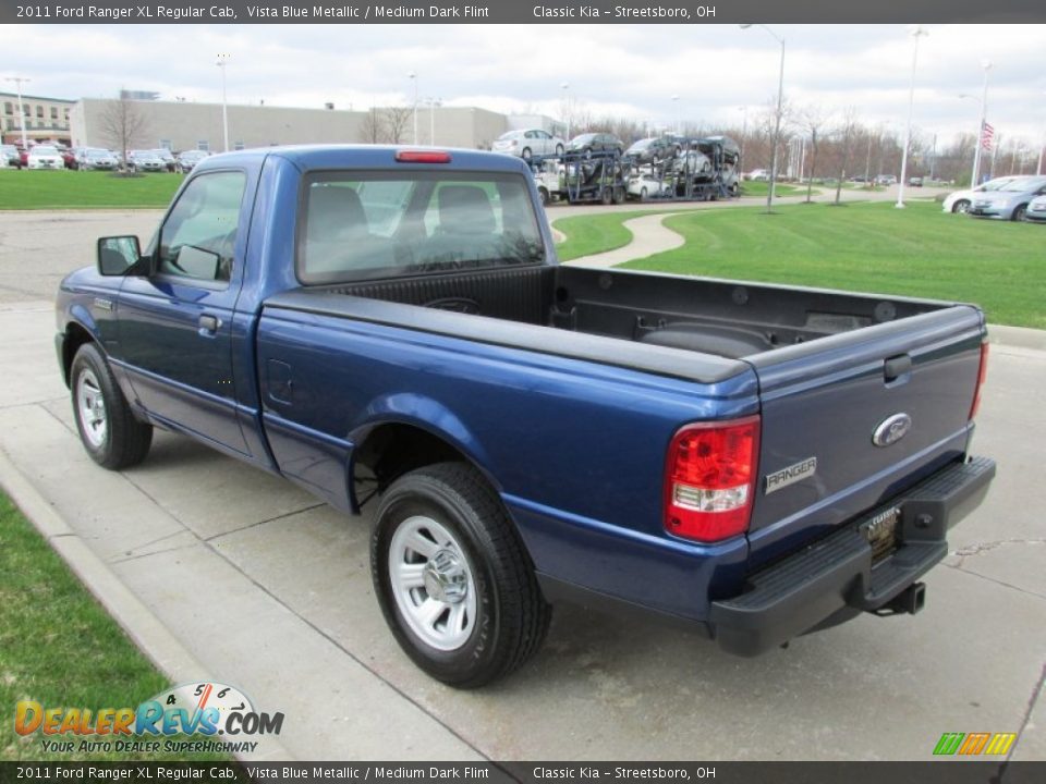 2011 Ford Ranger XL Regular Cab Vista Blue Metallic / Medium Dark Flint Photo #5