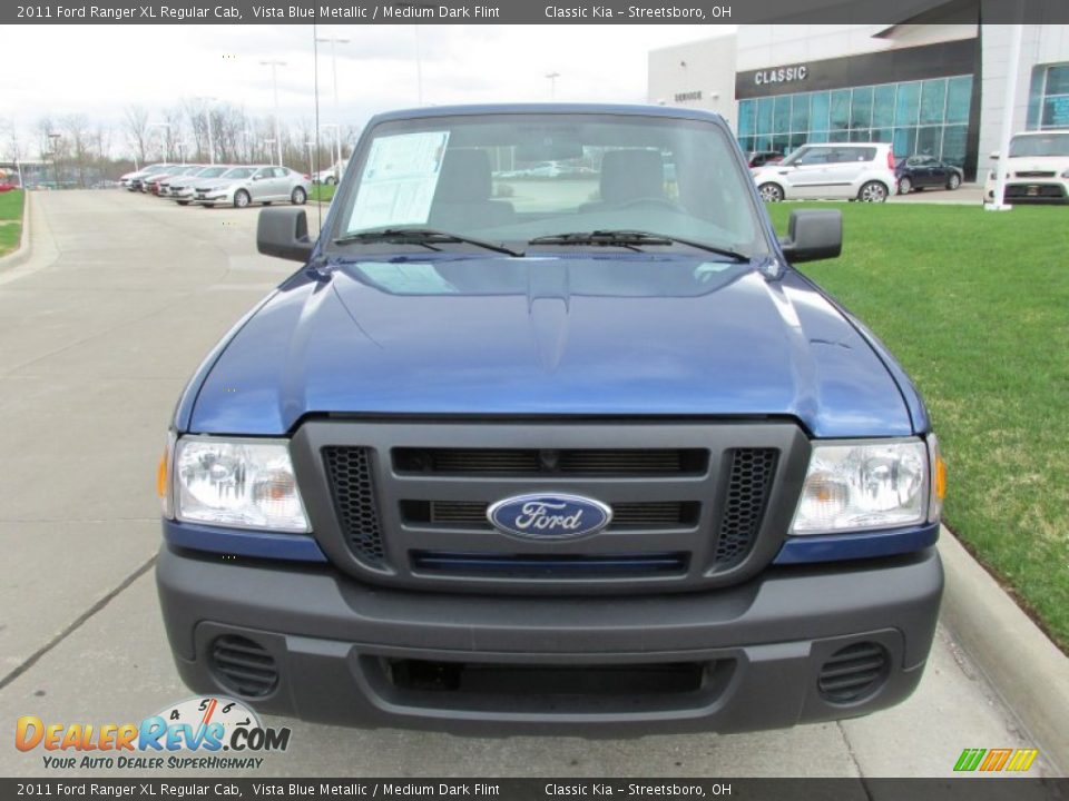 2011 Ford Ranger XL Regular Cab Vista Blue Metallic / Medium Dark Flint Photo #8