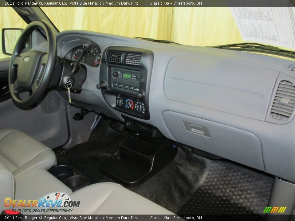 2011 Ford Ranger XL Regular Cab Vista Blue Metallic / Medium Dark Flint Photo #15