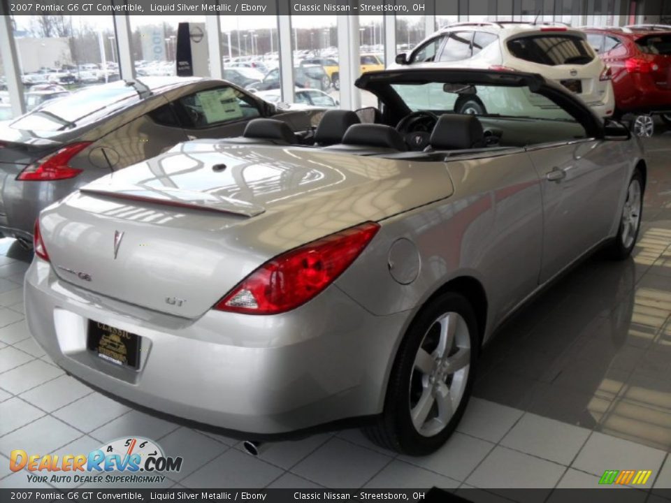 2007 Pontiac G6 GT Convertible Liquid Silver Metallic / Ebony Photo #2