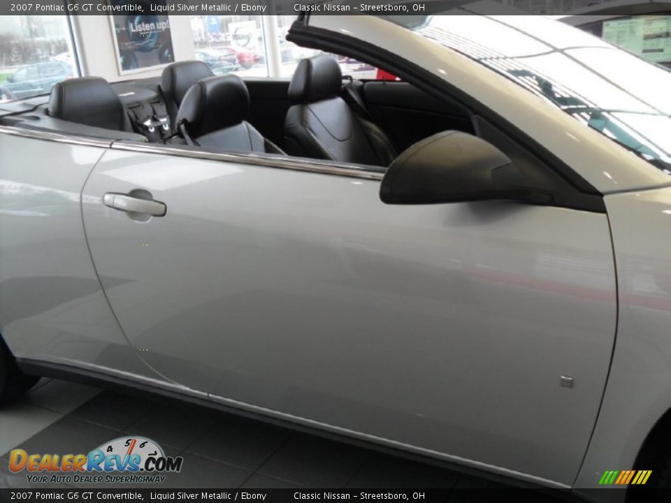 2007 Pontiac G6 GT Convertible Liquid Silver Metallic / Ebony Photo #4
