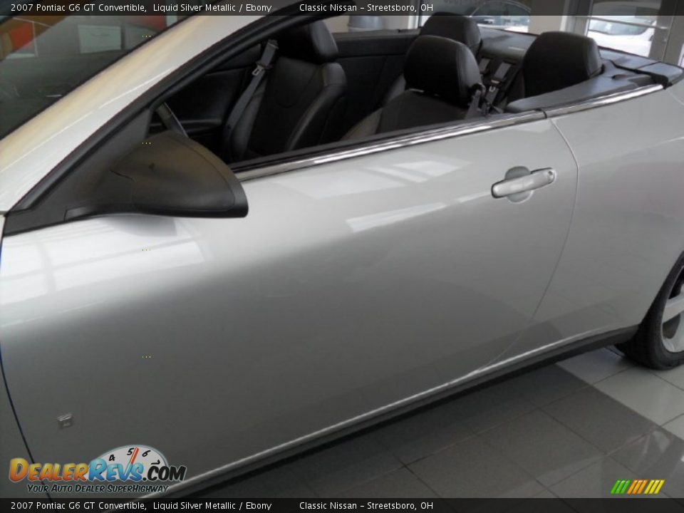 2007 Pontiac G6 GT Convertible Liquid Silver Metallic / Ebony Photo #5