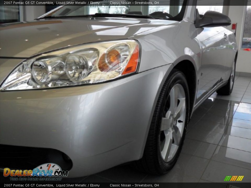 2007 Pontiac G6 GT Convertible Liquid Silver Metallic / Ebony Photo #7