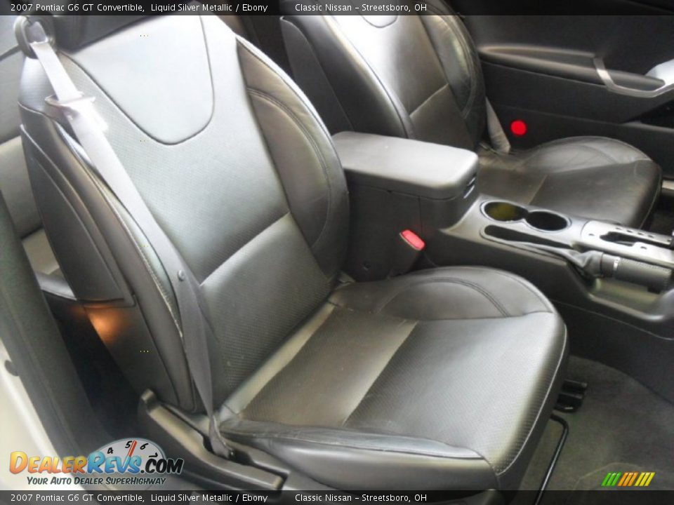 2007 Pontiac G6 GT Convertible Liquid Silver Metallic / Ebony Photo #12
