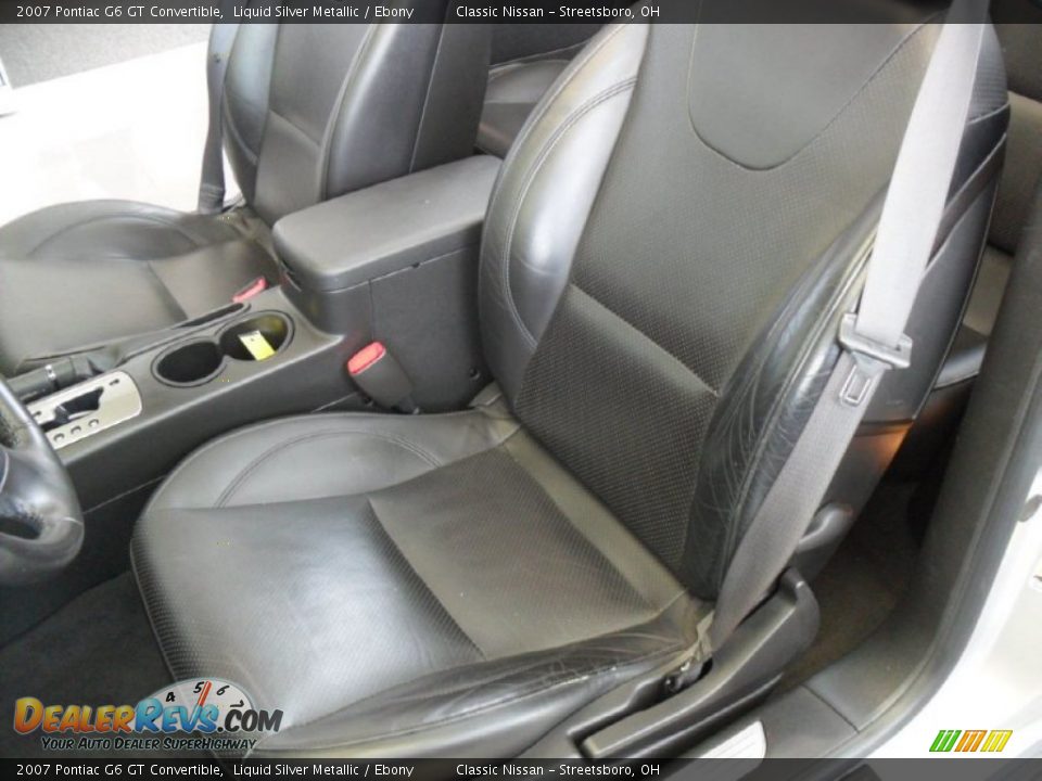 2007 Pontiac G6 GT Convertible Liquid Silver Metallic / Ebony Photo #14