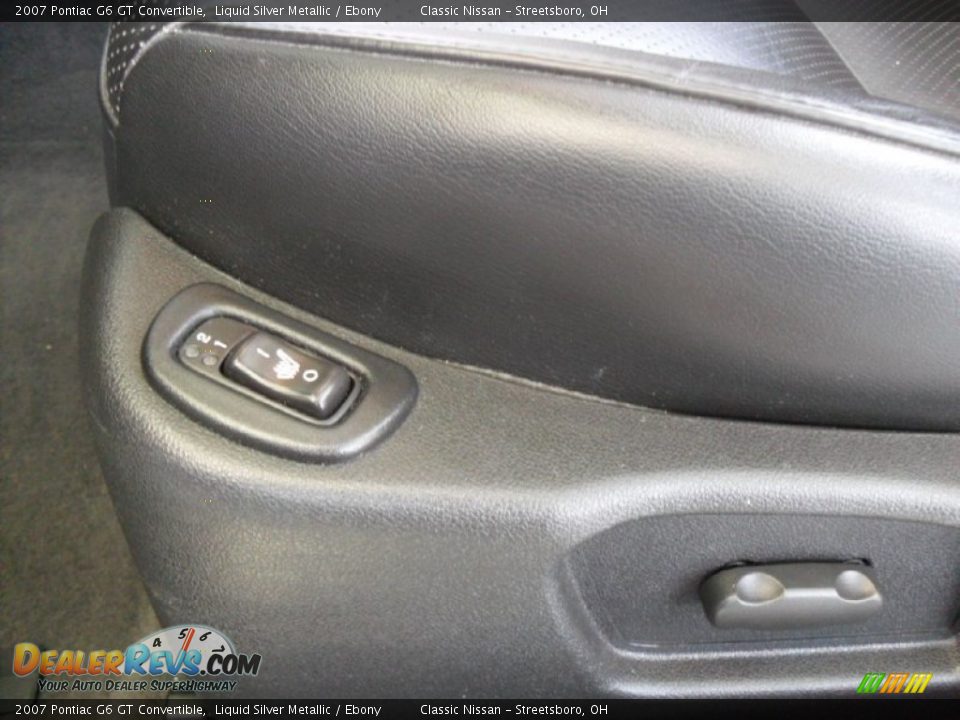2007 Pontiac G6 GT Convertible Liquid Silver Metallic / Ebony Photo #15