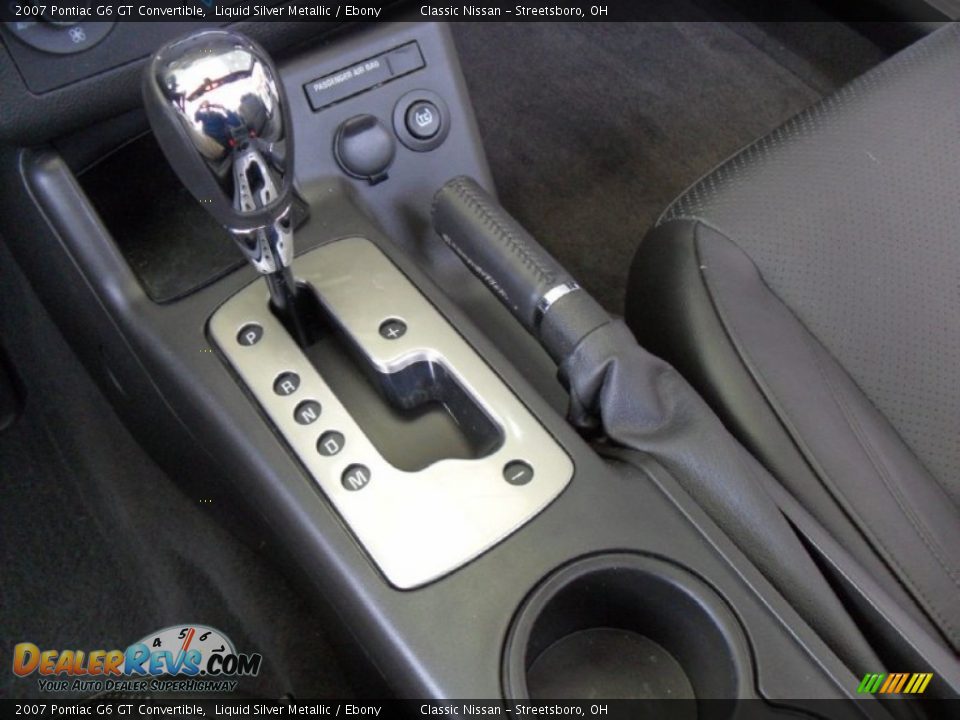 2007 Pontiac G6 GT Convertible Liquid Silver Metallic / Ebony Photo #17