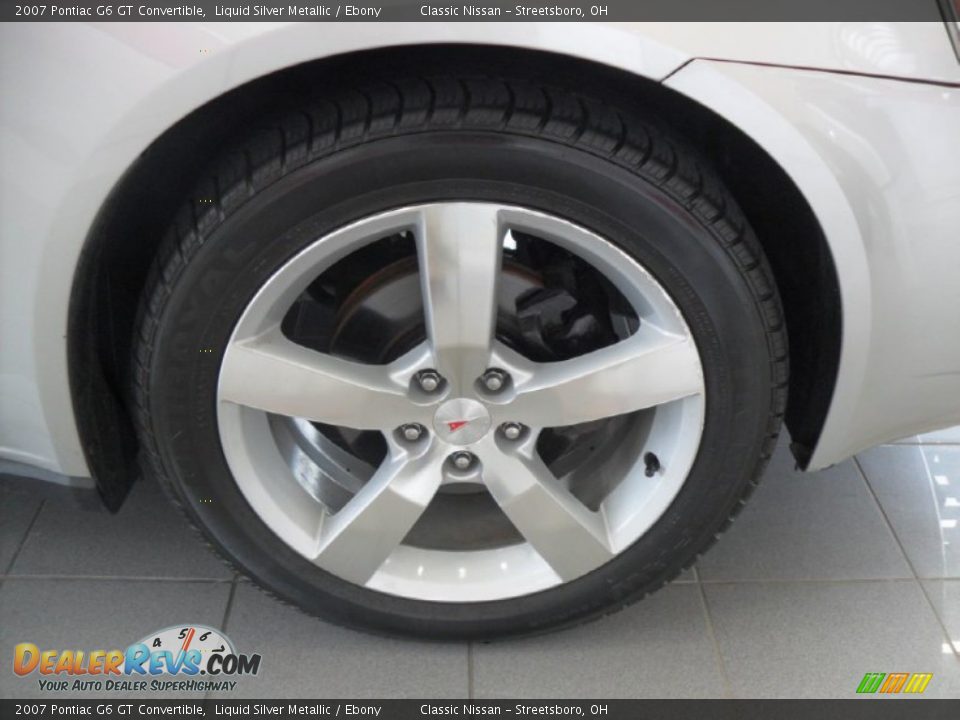 2007 Pontiac G6 GT Convertible Liquid Silver Metallic / Ebony Photo #23