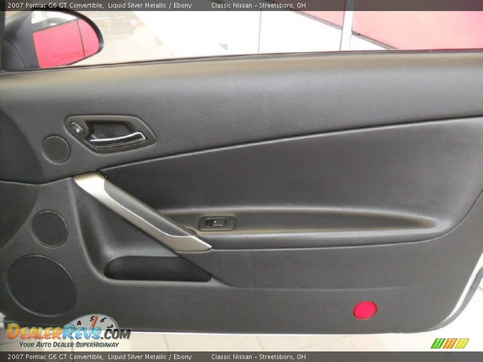 2007 Pontiac G6 GT Convertible Liquid Silver Metallic / Ebony Photo #26