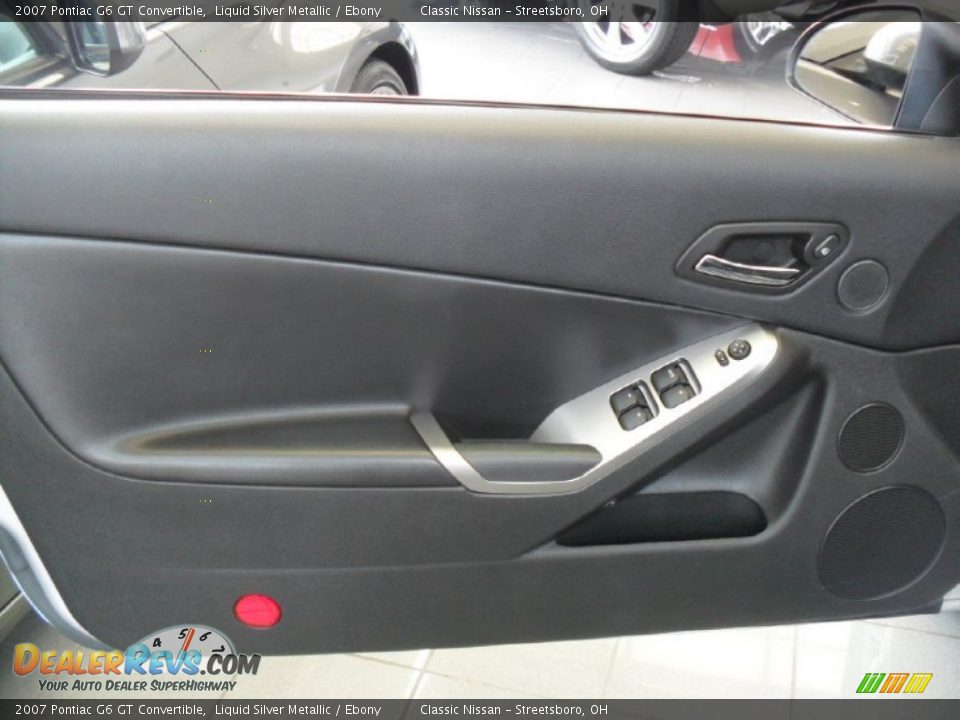 2007 Pontiac G6 GT Convertible Liquid Silver Metallic / Ebony Photo #27