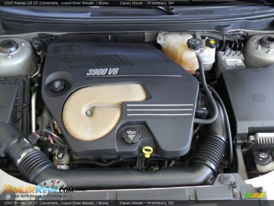 2007 Pontiac G6 GT Convertible Liquid Silver Metallic / Ebony Photo #28