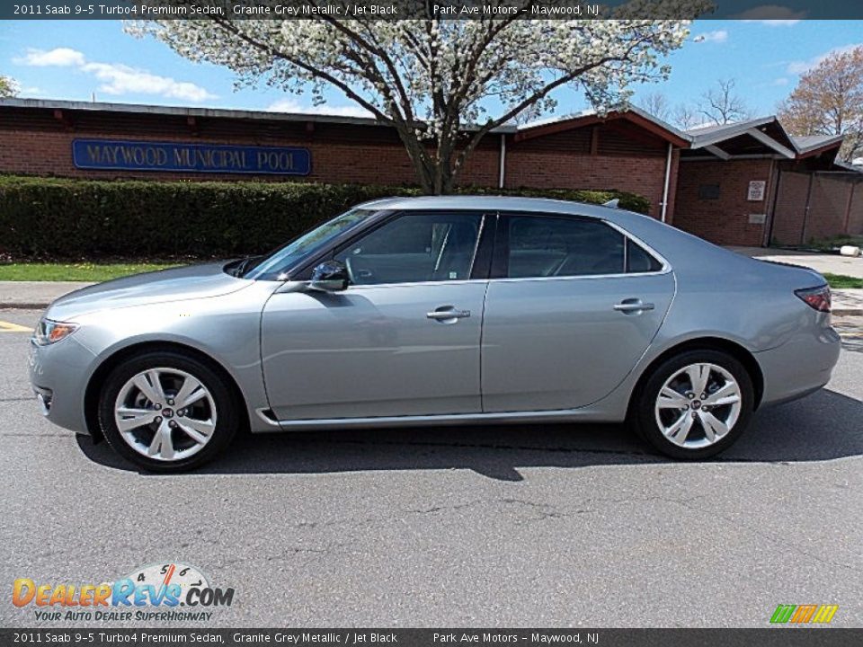 2011 Saab 9-5 Turbo4 Premium Sedan Granite Grey Metallic / Jet Black Photo #2