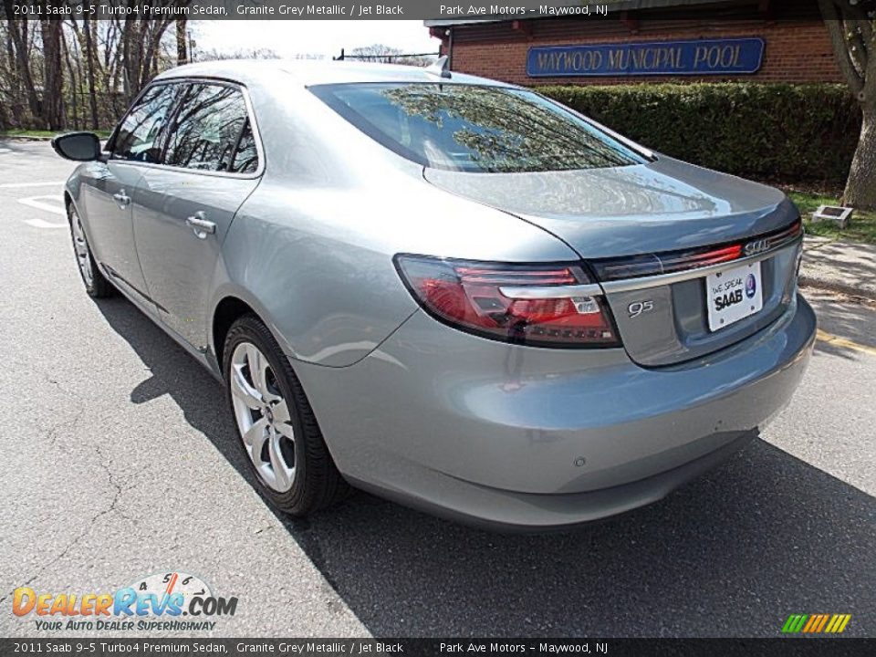 2011 Saab 9-5 Turbo4 Premium Sedan Granite Grey Metallic / Jet Black Photo #3