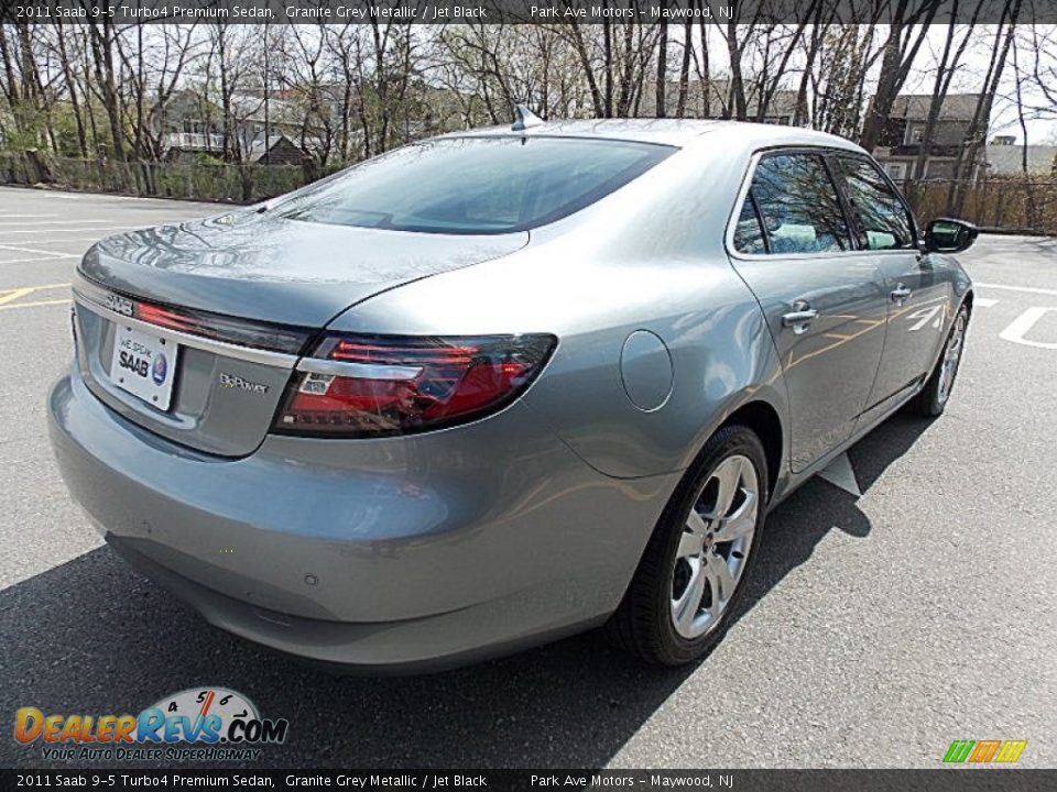 2011 Saab 9-5 Turbo4 Premium Sedan Granite Grey Metallic / Jet Black Photo #5