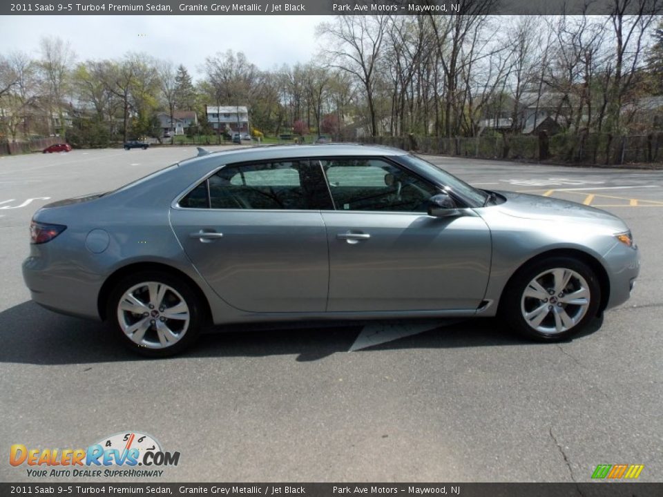 2011 Saab 9-5 Turbo4 Premium Sedan Granite Grey Metallic / Jet Black Photo #6