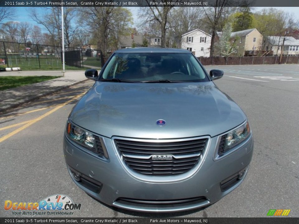 2011 Saab 9-5 Turbo4 Premium Sedan Granite Grey Metallic / Jet Black Photo #8