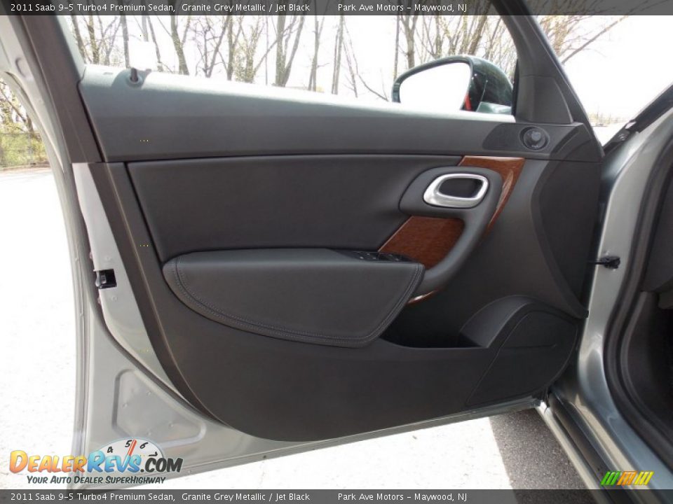 2011 Saab 9-5 Turbo4 Premium Sedan Granite Grey Metallic / Jet Black Photo #9