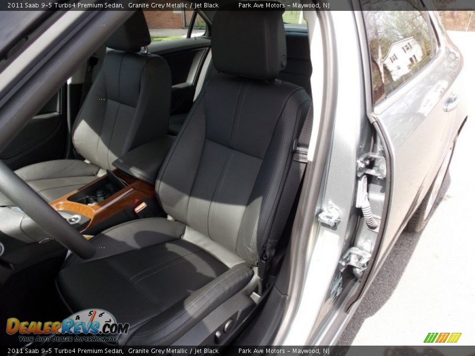 2011 Saab 9-5 Turbo4 Premium Sedan Granite Grey Metallic / Jet Black Photo #10