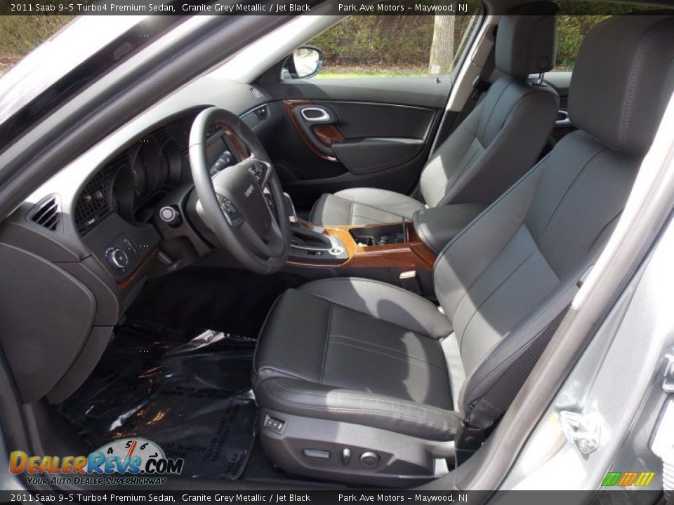 2011 Saab 9-5 Turbo4 Premium Sedan Granite Grey Metallic / Jet Black Photo #11