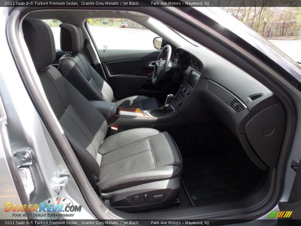 2011 Saab 9-5 Turbo4 Premium Sedan Granite Grey Metallic / Jet Black Photo #16