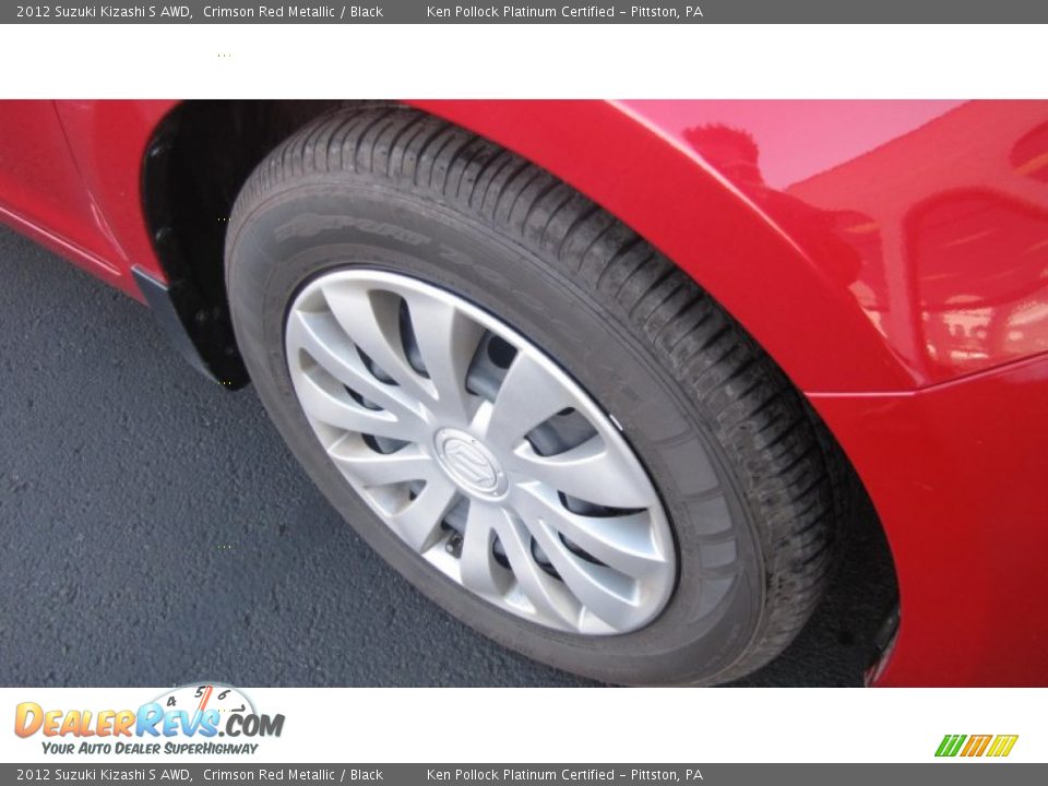 2012 Suzuki Kizashi S AWD Crimson Red Metallic / Black Photo #6