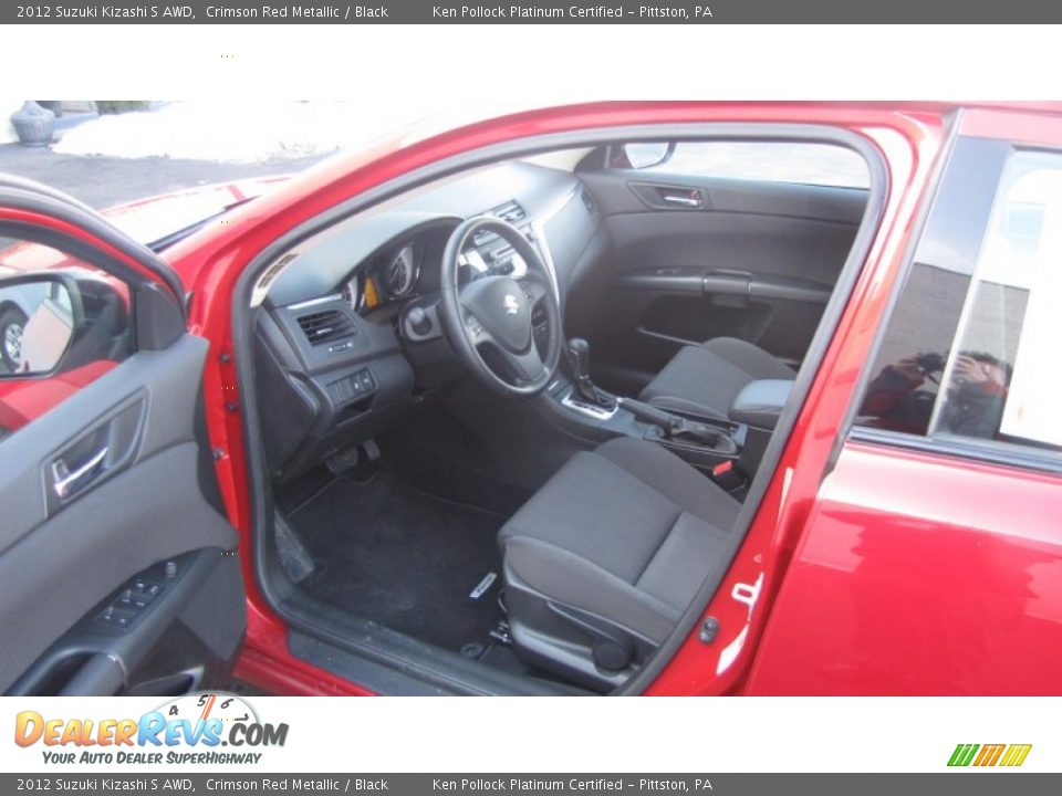 2012 Suzuki Kizashi S AWD Crimson Red Metallic / Black Photo #7
