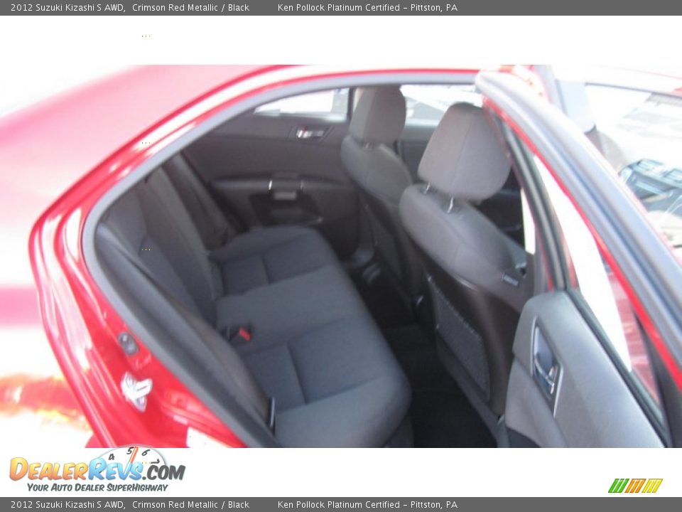 2012 Suzuki Kizashi S AWD Crimson Red Metallic / Black Photo #14