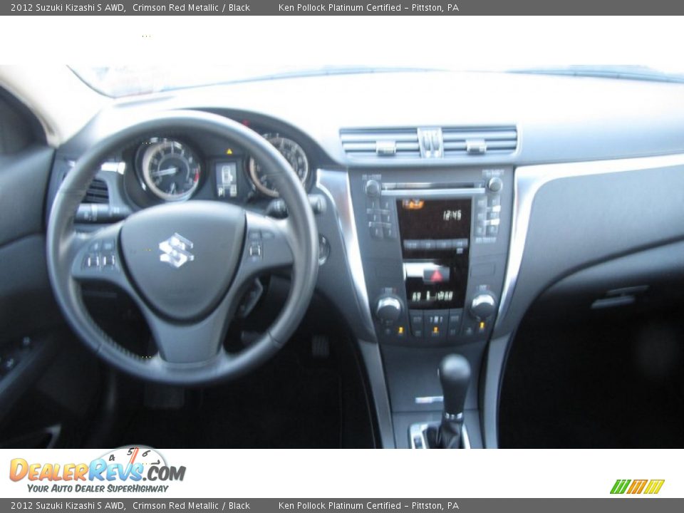 2012 Suzuki Kizashi S AWD Crimson Red Metallic / Black Photo #16
