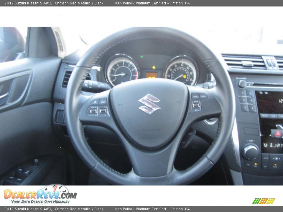2012 Suzuki Kizashi S AWD Crimson Red Metallic / Black Photo #18