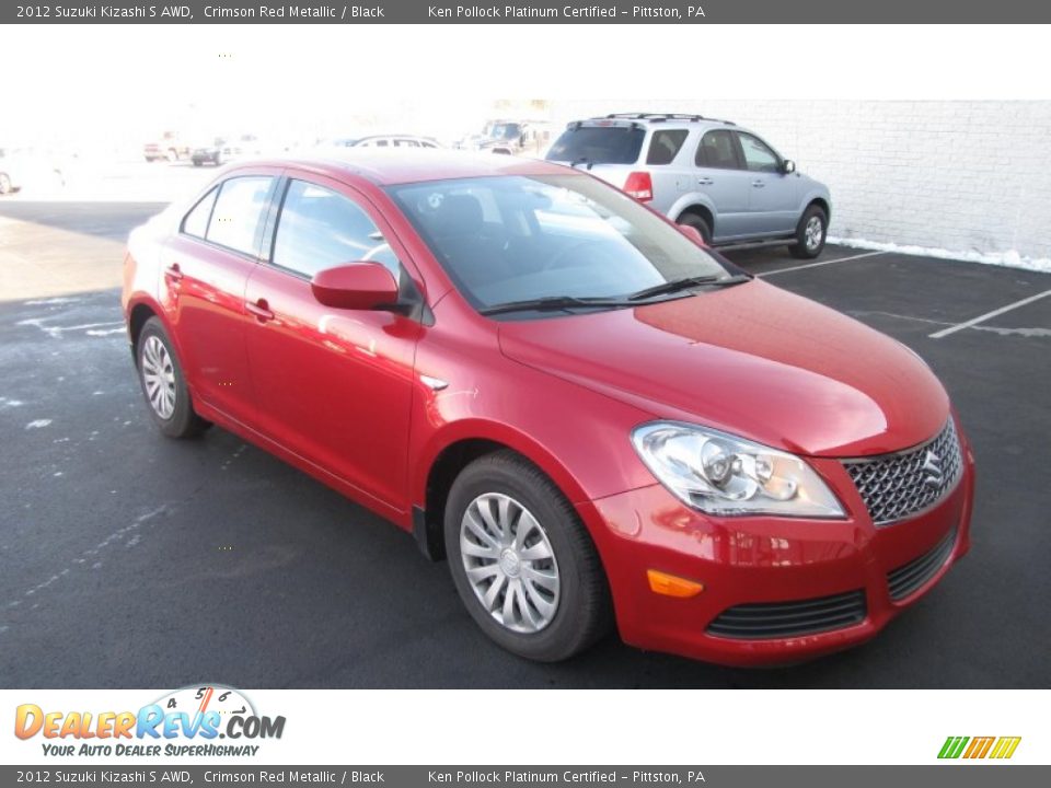 2012 Suzuki Kizashi S AWD Crimson Red Metallic / Black Photo #21