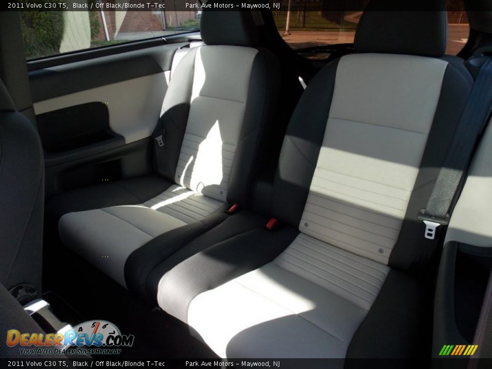 2011 Volvo C30 T5 Black / Off Black/Blonde T-Tec Photo #13