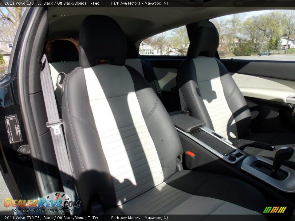 2011 Volvo C30 T5 Black / Off Black/Blonde T-Tec Photo #15