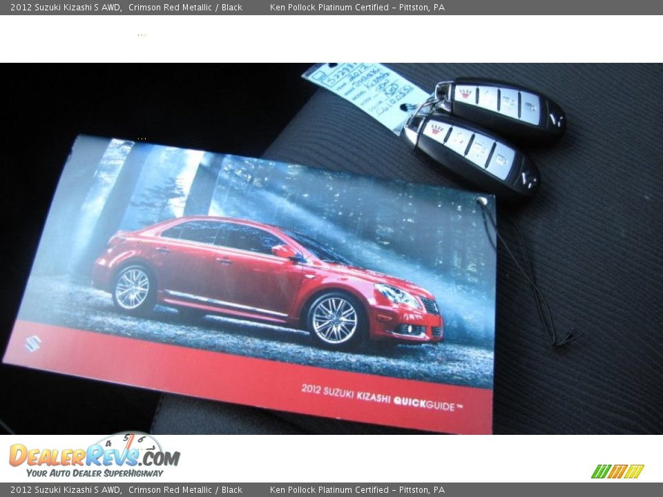 2012 Suzuki Kizashi S AWD Crimson Red Metallic / Black Photo #27