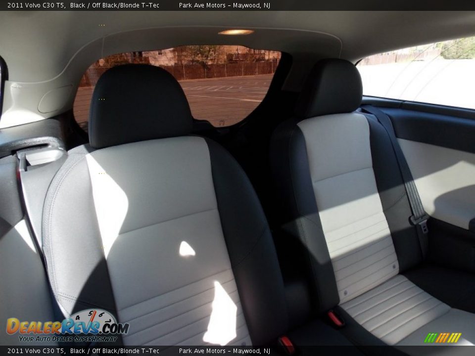 2011 Volvo C30 T5 Black / Off Black/Blonde T-Tec Photo #18