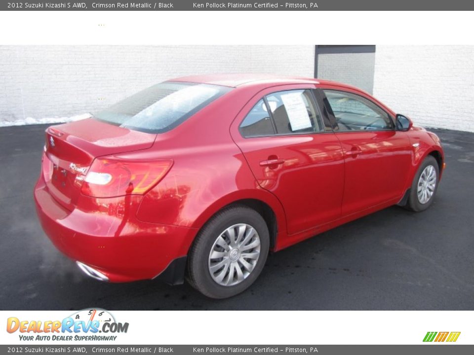2012 Suzuki Kizashi S AWD Crimson Red Metallic / Black Photo #33