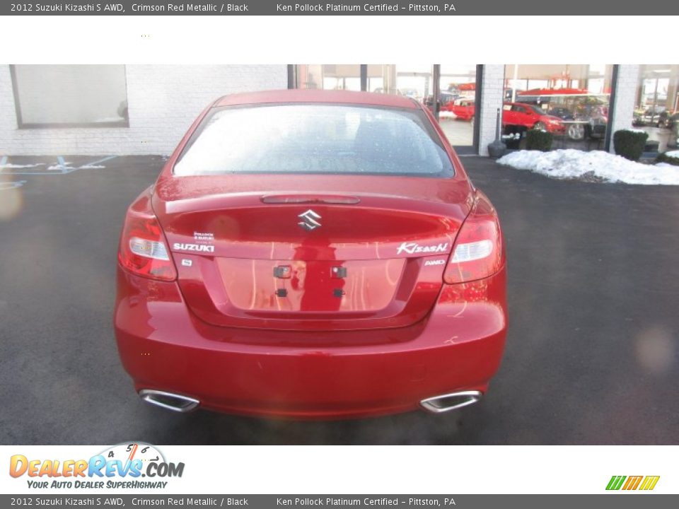 2012 Suzuki Kizashi S AWD Crimson Red Metallic / Black Photo #34
