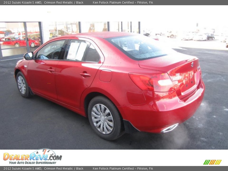 2012 Suzuki Kizashi S AWD Crimson Red Metallic / Black Photo #35