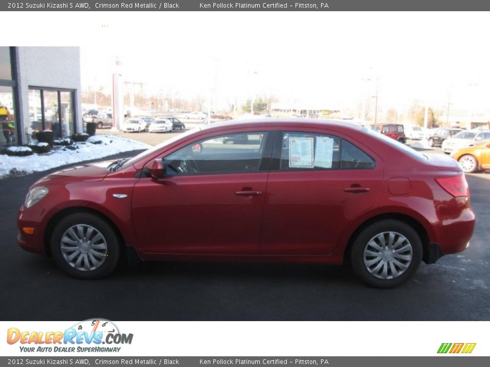 2012 Suzuki Kizashi S AWD Crimson Red Metallic / Black Photo #36