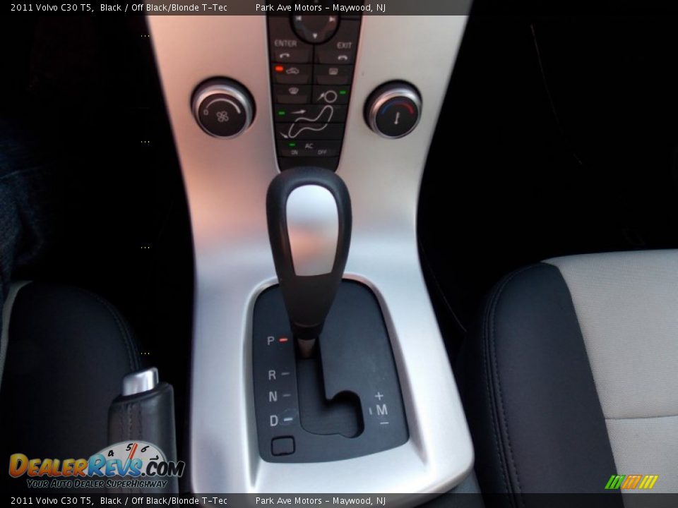 2011 Volvo C30 T5 Black / Off Black/Blonde T-Tec Photo #27