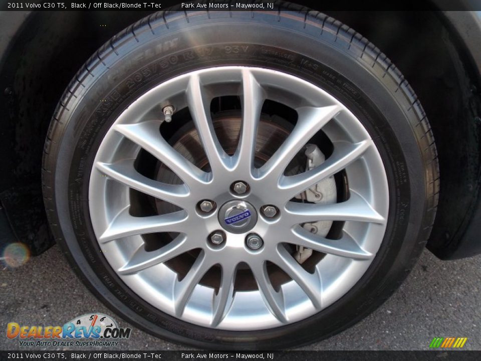 2011 Volvo C30 T5 Black / Off Black/Blonde T-Tec Photo #30