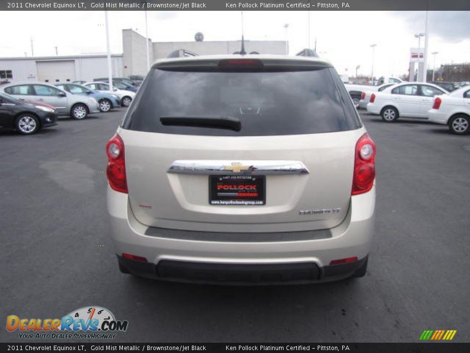 2011 Chevrolet Equinox LT Gold Mist Metallic / Brownstone/Jet Black Photo #6