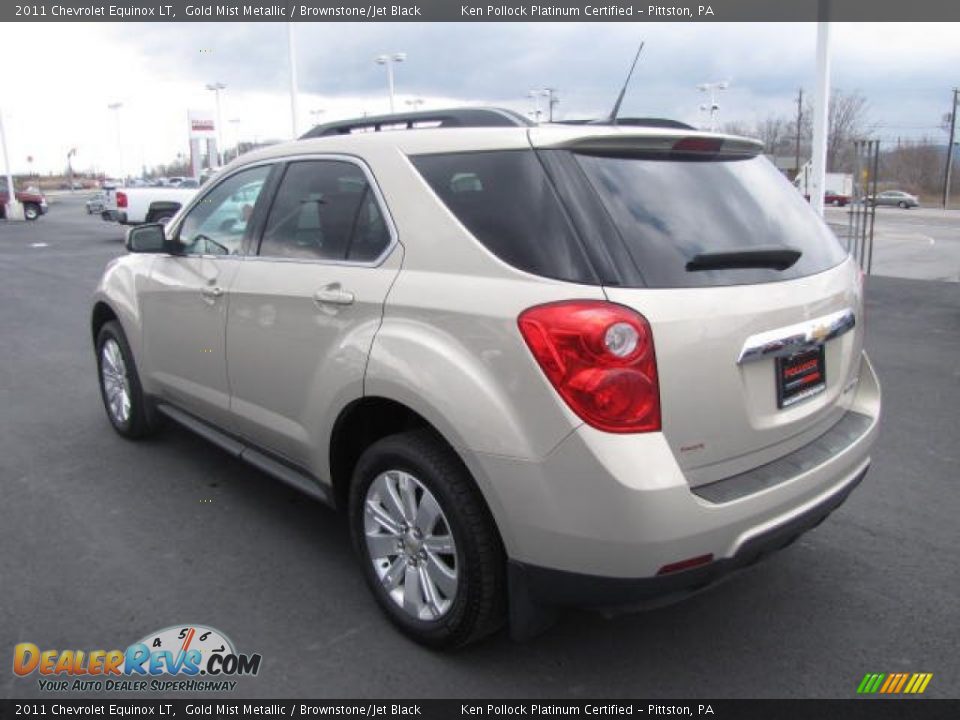 2011 Chevrolet Equinox LT Gold Mist Metallic / Brownstone/Jet Black Photo #7