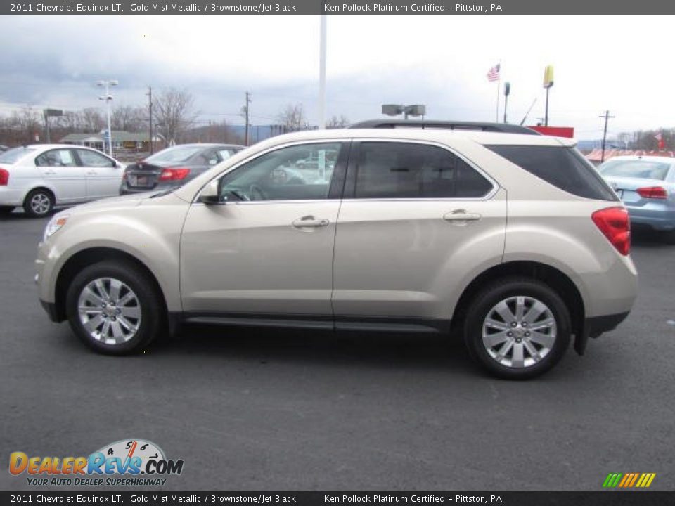 2011 Chevrolet Equinox LT Gold Mist Metallic / Brownstone/Jet Black Photo #8