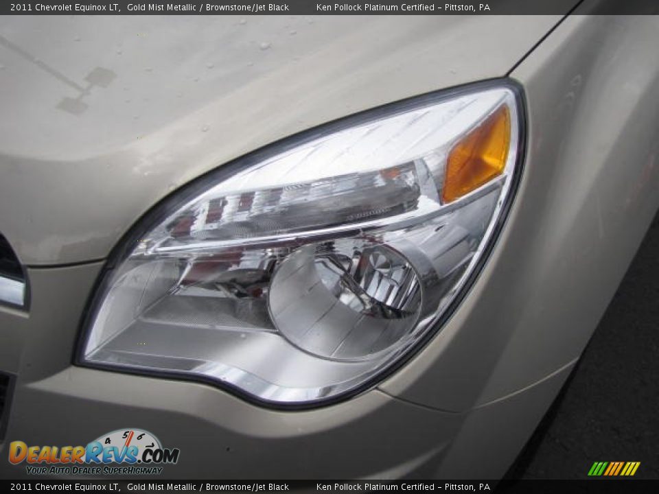 2011 Chevrolet Equinox LT Gold Mist Metallic / Brownstone/Jet Black Photo #9