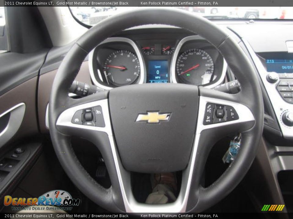 2011 Chevrolet Equinox LT Gold Mist Metallic / Brownstone/Jet Black Photo #30